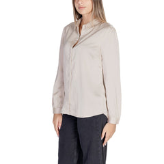 Vila Clothes Gold Polyester Shirt -   -  Vila Clothes.