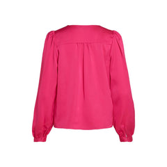 Vila Clothes Pink Polyester Blouse -   -  Vila Clothes.