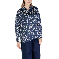 ICHI Blue Polyester Shirt -   -  ICHI.
