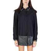 Vila Clothes Black Viscose Shirt -   -  Vila Clothes.