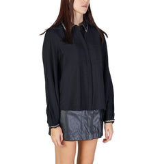 Vila Clothes Black Viscose Shirt -   -  Vila Clothes.