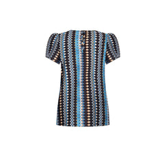 Rinascimento Turquoise Polyester Blouse -   -  Rinascimento.