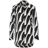 Street One Black And White Viscose Blouse -   -  Street One.