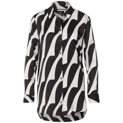 Street One Black And White Viscose Blouse -   -  Street One.