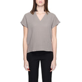 Jacqueline De Yong Beige Cotton Blouse -   -  Jacqueline De Yong.
