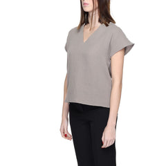Jacqueline De Yong Beige Cotton Blouse -   -  Jacqueline De Yong.