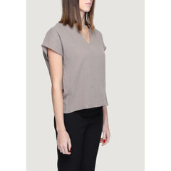 Jacqueline De Yong Beige Cotton Blouse -   -  Jacqueline De Yong.