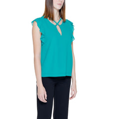 Rinascimento Green Polyester Blouse -   -  Rinascimento.