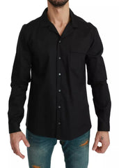 Dolce & Gabbana Blue Cotton Striped Pajama Lounge Shirt -   -  Dolce & Gabbana.