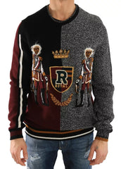 Dolce & Gabbana Multicolor KING Knight Monkey Knitted Cashmere Wool Sweater -   -  Dolce & Gabbana.