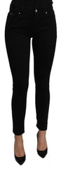 Dolce & Gabbana Black Mid Waist Slim Denim Cotton Stretch Jeans -   -  Dolce & Gabbana.