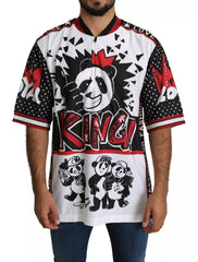 Dolce & Gabbana White King Panda Polyester T-shirt Top -   -  Dolce & Gabbana.