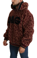 Dolce & Gabbana Red Beige Wool Oversize Hooded Pullover Sweater -   -  Dolce & Gabbana.