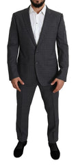 Dolce & Gabbana Gray Wool Men Formal 2 Piece MARTINI Suit -   -  Dolce & Gabbana.