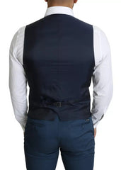Dolce & Gabbana Navy Blue Men Formal Dress Waistcoat Vest -   -  Dolce & Gabbana.