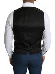 Dolce & Gabbana Black Men Formal STAFF Dress Waistcoat Vest -   -  Dolce & Gabbana.