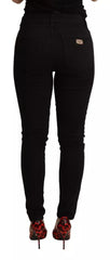 Dolce & Gabbana Black Cotton Stretch Skinny Denim Jeans -   -  Dolce & Gabbana.
