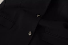 Dolce & Gabbana Black Cotton Slim Fit Coat Blazer Jacket -   -  Dolce & Gabbana.