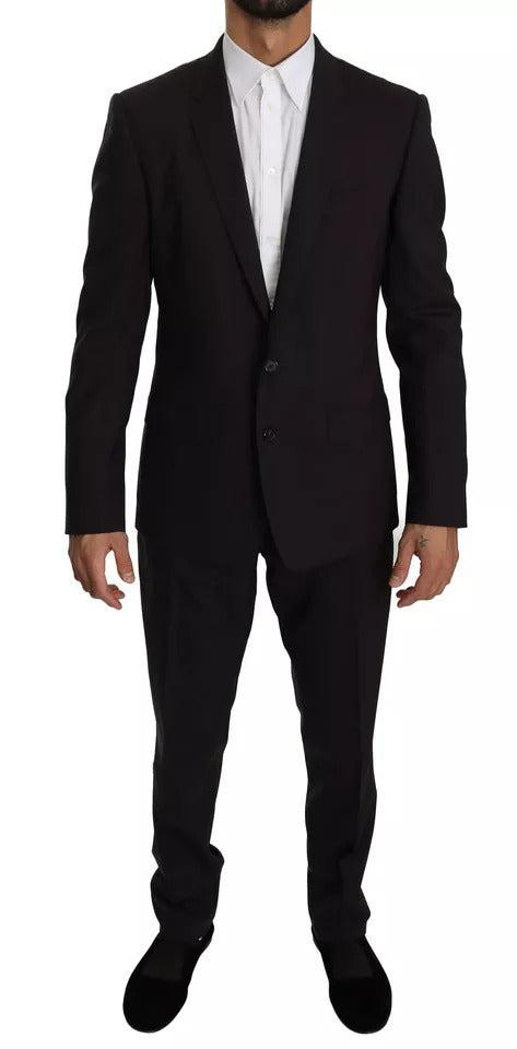 Dolce & Gabbana Purple MARTINI Wool Stretch 2 Piece Suit -   -  Dolce & Gabbana.