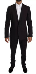 Dolce & Gabbana Purple MARTINI Wool Stretch 2 Piece Suit -   -  Dolce & Gabbana.
