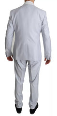 Dolce & Gabbana Light Blue SICILIA Wool 3 Piece Suit -   -  Dolce & Gabbana.