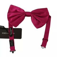 Dolce & Gabbana Pink Silk Adjustable Neck Bow Tie Men -  Neckties, Men -  Dolce & Gabbana.
