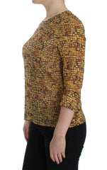 Dolce & Gabbana Multicolor Mosaic Print Silk Blouse T-shirt -   -  Dolce & Gabbana.