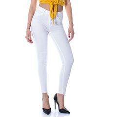 Only White Cotton Skinny Jean -   -  Only.