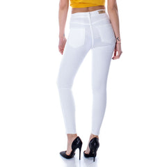 Only White Cotton Skinny Jean -   -  Only.