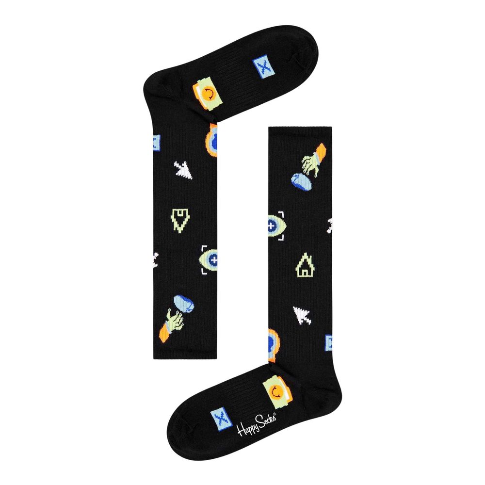 Happy Socks Black Cotton Sock -   -  Happy Socks.