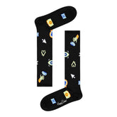 Happy Socks Black Cotton Sock -   -  Happy Socks.