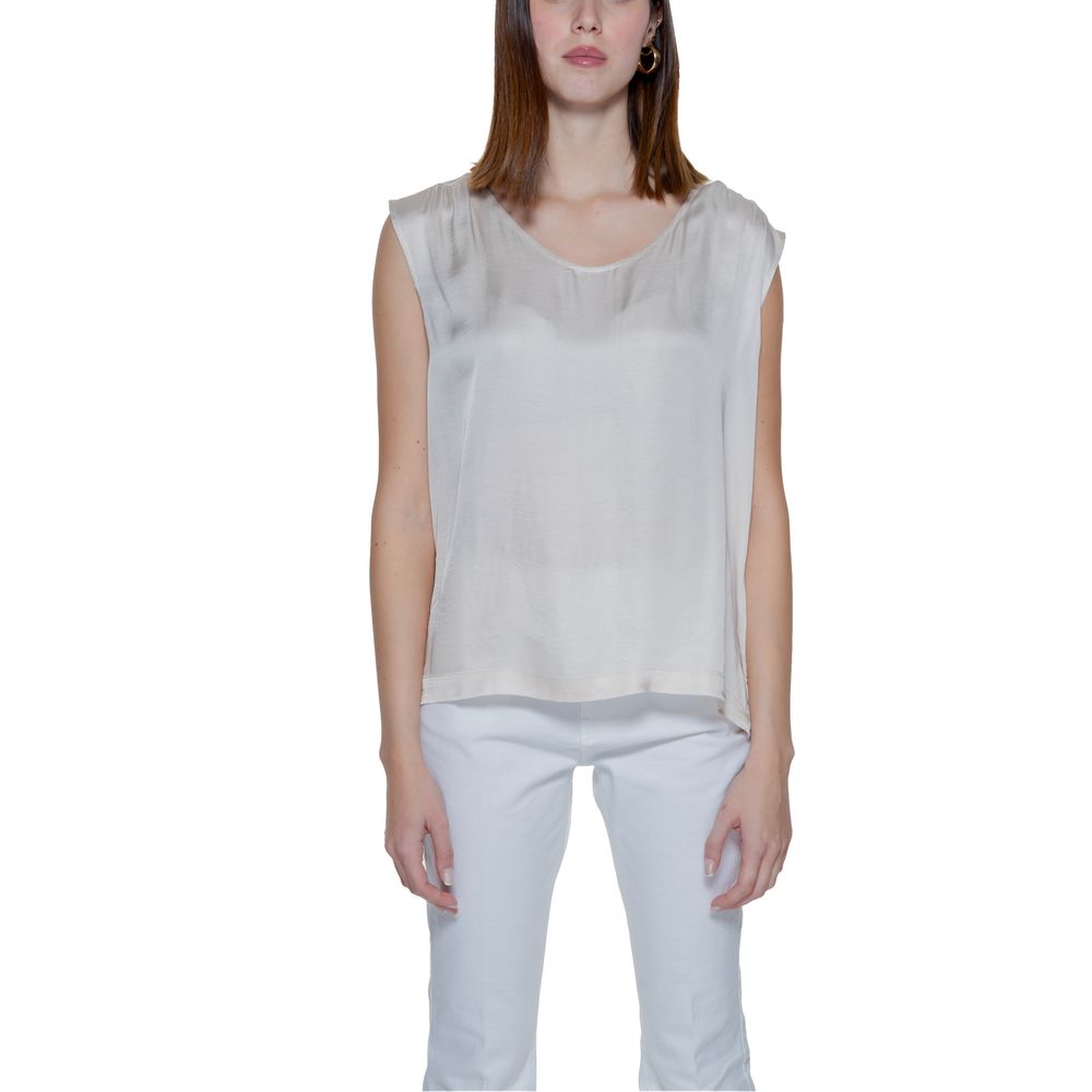 Street One Cream Viscose Blouse -   -  Street One.