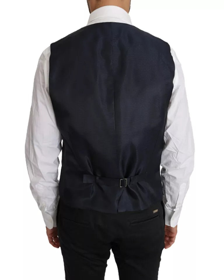 Dolce & Gabbana Blue Wool MARTINI Blazer Vest 2 Piece -   -  Dolce & Gabbana. Dolce & Gabbana Blue Wool MARTINI Blazer Vest 2 Piece -   -  Dolce & Gabbana.