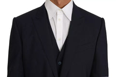 Dolce & Gabbana Blue Wool MARTINI Blazer Vest 2 Piece -   -  Dolce & Gabbana.