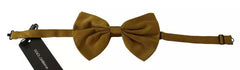 Dolce & Gabbana Yellow Mustard 100% Silk Butterfly Bow Tie Men -  Neckties, Men -  Dolce & Gabbana.