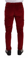 Dolce & Gabbana Red Corduroy Cotton Cargo Skinny Pants -   -  Dolce & Gabbana.