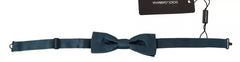 Dolce & Gabbana Blue 100% Silk Adjustable Neck Bow Tie Mens -   -  Dolce & Gabbana.