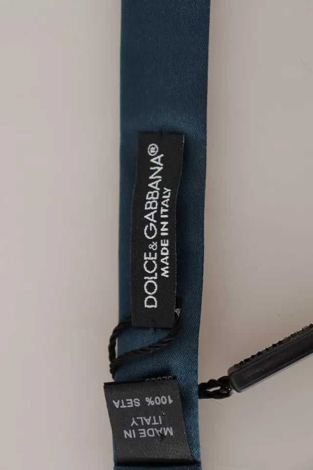 Dolce & Gabbana Blue 100% Silk Adjustable Neck Bow Tie Mens -   -  Dolce & Gabbana. Dolce & Gabbana Blue 100% Silk Adjustable Neck Bow Tie Mens -   -  Dolce & Gabbana.