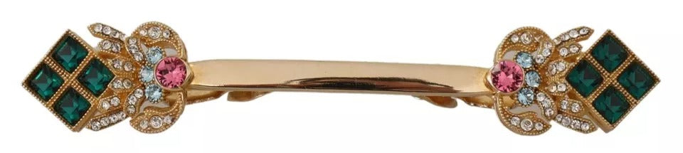 Dolce & Gabbana Gold Plated 925 Sterling Silver Crystal Collar Stop Brooch -   -  Dolce & Gabbana.
