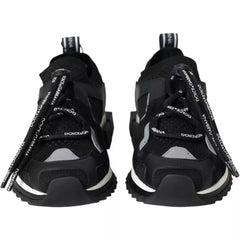 Dolce & Gabbana Black White Logo Sorrento Mens Sneakers Shoes -   -  Dolce & Gabbana.