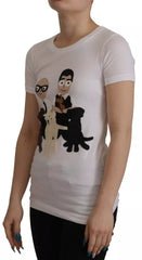 Dolce & Gabbana White #DGFamily Patch Top Cotton T-shirt -   -  Dolce & Gabbana.