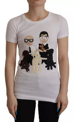 Dolce & Gabbana White #DGFamily Patch Top Cotton T-shirt -   -  Dolce & Gabbana.