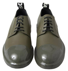 Dolce & Gabbana Green Leather Rubber Sole Dress Shoes -   -  Dolce & Gabbana.