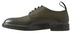 Dolce & Gabbana Green Leather Rubber Sole Dress Shoes -   -  Dolce & Gabbana.