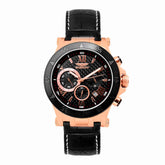 Bobroff Black Leather Watch -   -  Bobroff.