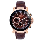 Bobroff Brown Leather Watch -   -  Bobroff.