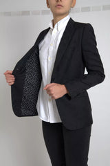 Dolce & Gabbana Black Long Sleeve Coat Blazer Jacket -   -  Dolce & Gabbana.