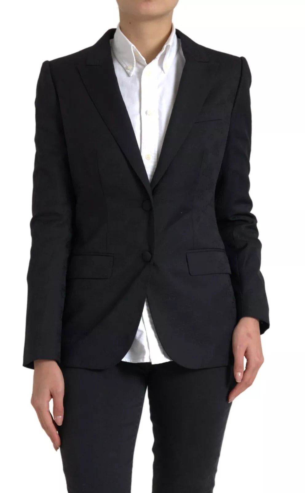 Dolce & Gabbana Black Long Sleeve Coat Blazer Jacket -   -  Dolce & Gabbana.