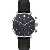 Adidas Black Leather Watch -   -  Adidas.