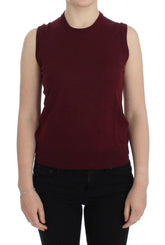 Dolce & Gabbana Red Sleeveless Crewneck Vest Pullover -   -  Dolce & Gabbana.